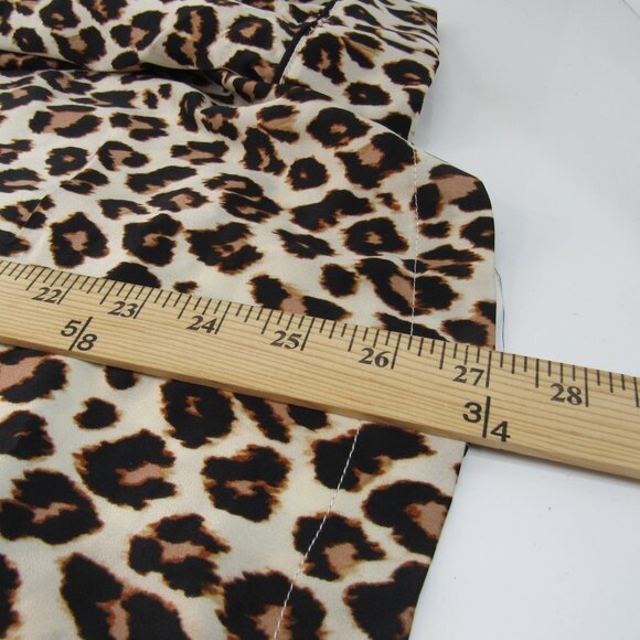 Loft Sleep Women Satin Notch Collar Sleep Set Polyester Leopard Pattern Size XL - Picture 6 of 9